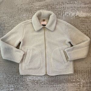 Part Two Afiya Teddy Jacket in Moonbeam Size Medium